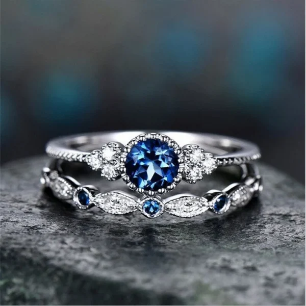 925 Sterling Silver Ring with Emerald Zircon for Women Wedding - Image 5