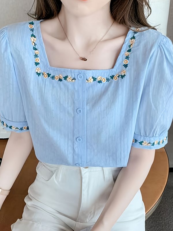 Áo sơ mi thêu dành cho nữ - Image 3