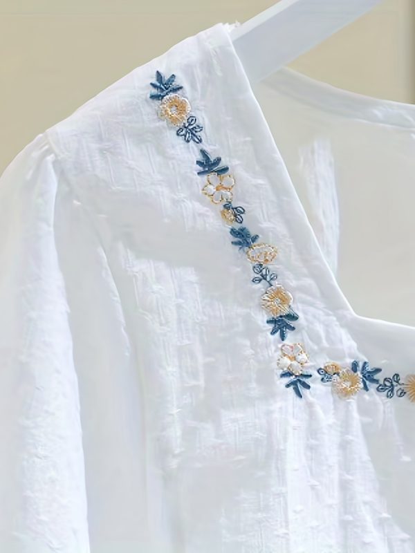 Áo sơ mi thêu dành cho nữ - Image 9