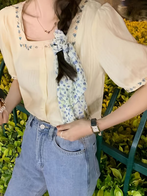 Áo sơ mi thêu dành cho nữ - Image 4