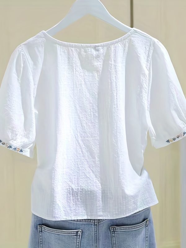 Áo sơ mi thêu dành cho nữ - Image 6