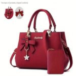 Chic Bow Satchel Handbag for Women with Adjustable Strap - Image 13