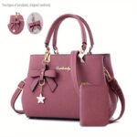 Chic Bow Satchel Handbag for Women with Adjustable Strap - Image 5