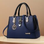 Women’s Letter Detail Shoulder Bag – Elegant Double Handle Work Handbag - Image 12