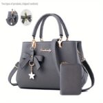 Chic Bow Satchel Handbag for Women with Adjustable Strap - Image 3