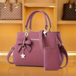 Chic Bow Satchel Handbag for Women with Adjustable Strap - Image 8