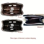 Women’s Letter Detail Shoulder Bag – Elegant Double Handle Work Handbag - Image 6