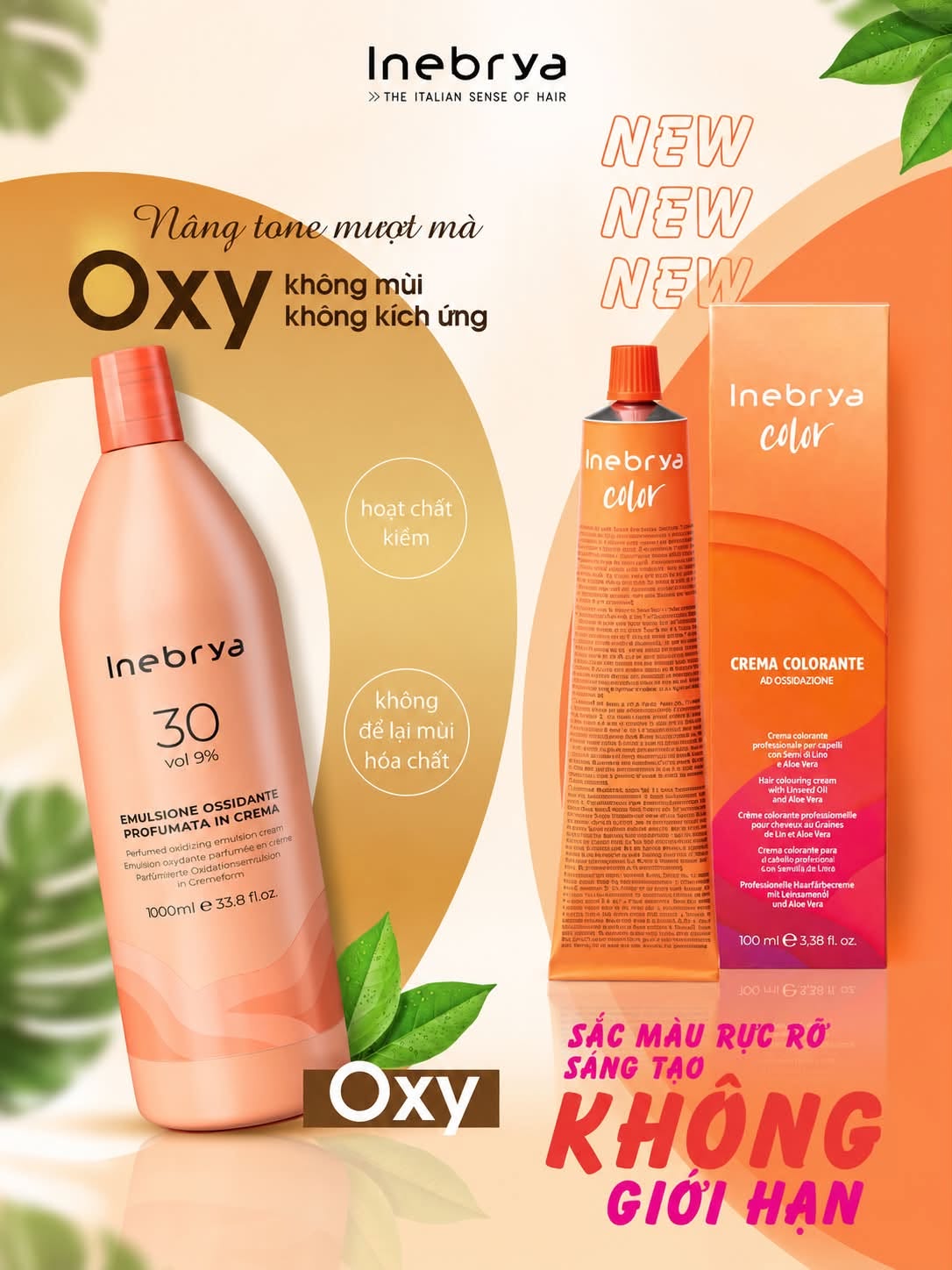 Mẫu tóc nhuộm Inebrya