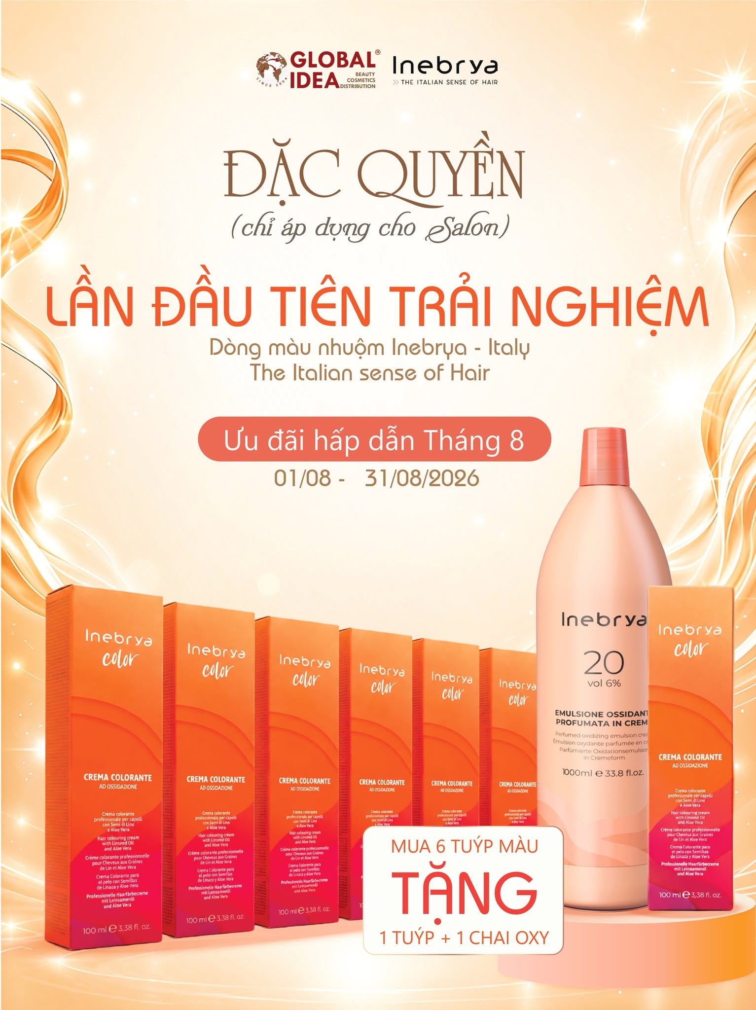 Trải nghiệm sản phẩm Inebrya dành cho salon