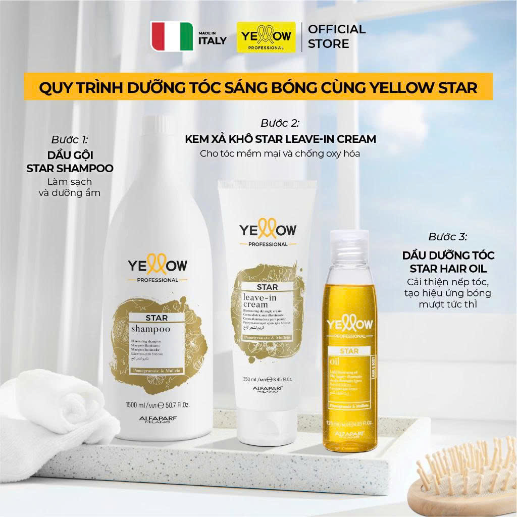 Mái tóc bóng mượt sau khi dùng