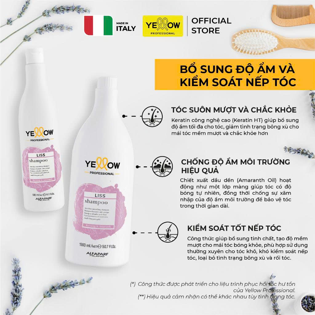 Liss Shampoo 500ml và 1500ml